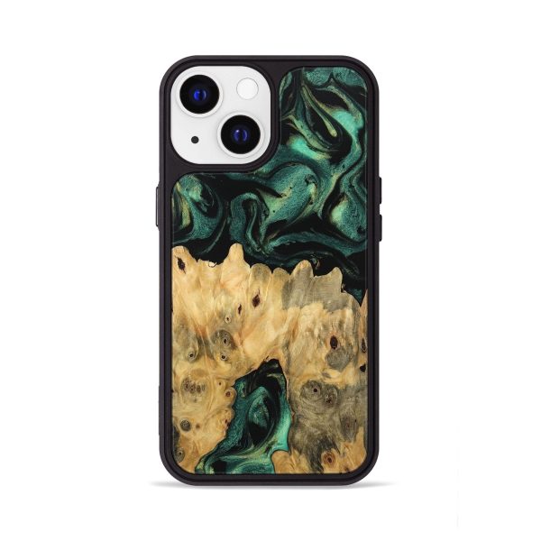 iPhone 13 Wood Phone Case - Koen (Green, 746052) For Discount