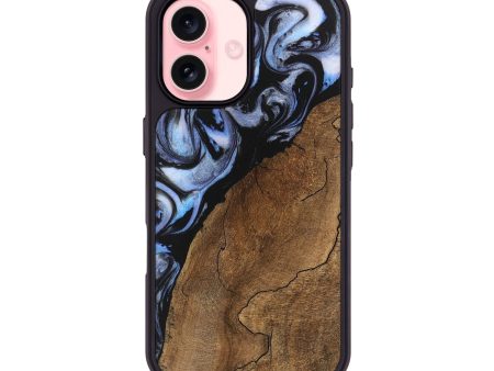 iPhone 16 Wood Phone Case - Shad (Blue, 746177) Online Hot Sale