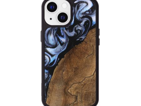 iPhone 13 Wood Phone Case - Shad (Blue, 746177) For Sale