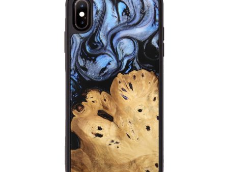 iPhone Xs Max Wood Phone Case - Lamont (Blue, 746180) Fashion