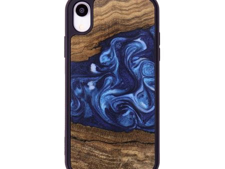 iPhone Xr Wood Phone Case - King (Blue, 746253) on Sale