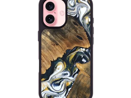 iPhone 16 Wood Phone Case - Charlie (Black & White, 746106) Cheap