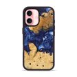 iPhone 16 Wood Phone Case - Sharen (Blue, 746156) For Sale