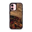 iPhone 16 Wood Phone Case - Genesis (Red, 746398) on Sale