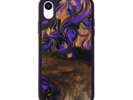 iPhone Xr Wood Phone Case - Nadia (Purple, 746115) For Sale