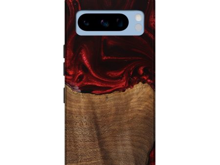 Pixel 8 Pro Wood Live Edge Phone Case - Bart (Red, 746033) Hot on Sale