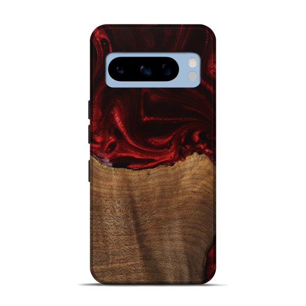 Pixel 8 Pro Wood Live Edge Phone Case - Bart (Red, 746033) Hot on Sale