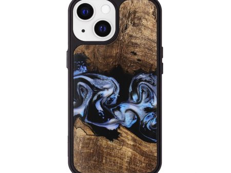 iPhone 13 Wood Phone Case - Moesha (Blue, 746144) Cheap