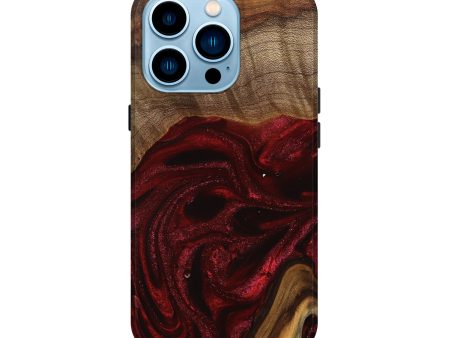 iPhone 14 Pro Wood Live Edge Phone Case - Goldie (Red, 746032) Sale