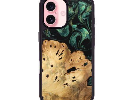 iPhone 16 Wood Phone Case - Jolie (Green, 746054) Supply