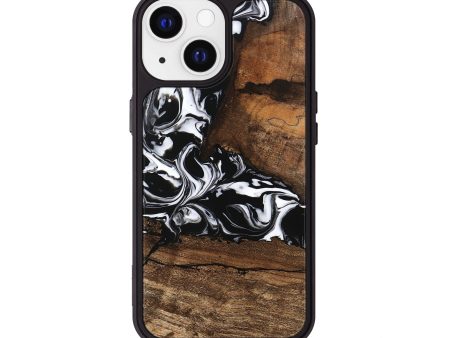 iPhone 13 Wood Phone Case - Messiah (Black & White, 746137) For Discount