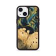 iPhone 13 Wood Phone Case - Julisa (Teal & Gold, 746384) For Discount