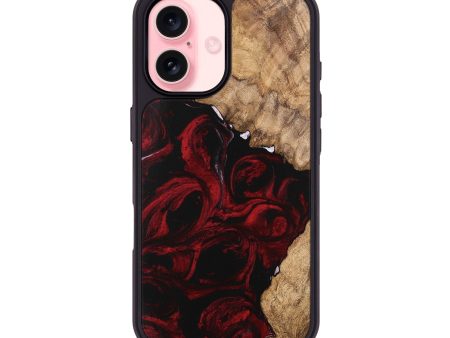 iPhone 16 Wood Phone Case - Caspian (Red, 746145) Online Hot Sale