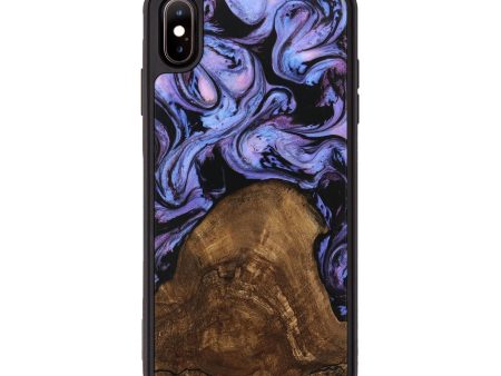 iPhone Xs Max Wood Phone Case - Lorelai (Purple, 746204) For Cheap