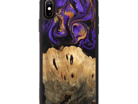 iPhone Xs Max Wood Phone Case - Kesha (Purple, 746086) For Sale