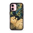 iPhone 16 Wood Phone Case - Julisa (Teal & Gold, 746384) Fashion