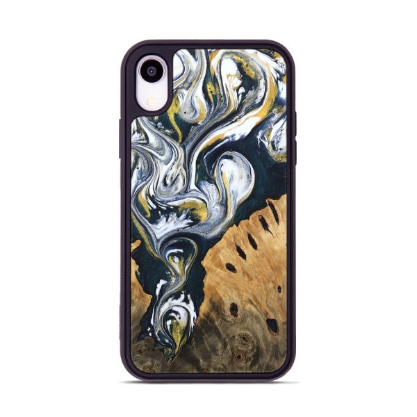 iPhone Xr Wood Phone Case - Ethyl (Black & White, 746099) Online