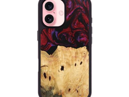 iPhone 16 Wood Phone Case - Marylyn (Red, 746390) Online Hot Sale