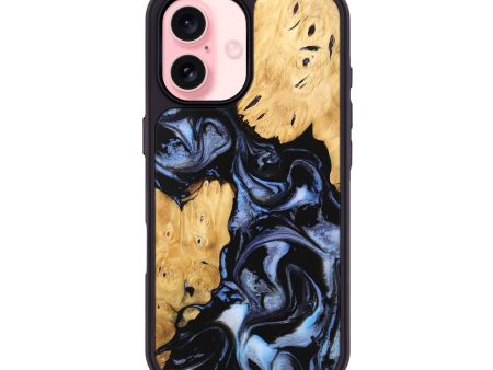 iPhone 16 Wood Phone Case - Kashton (Blue, 746151) For Discount