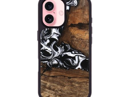 iPhone 16 Wood Phone Case - Messiah (Black & White, 746137) Hot on Sale