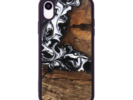 iPhone Xr Wood Phone Case - Messiah (Black & White, 746137) Online