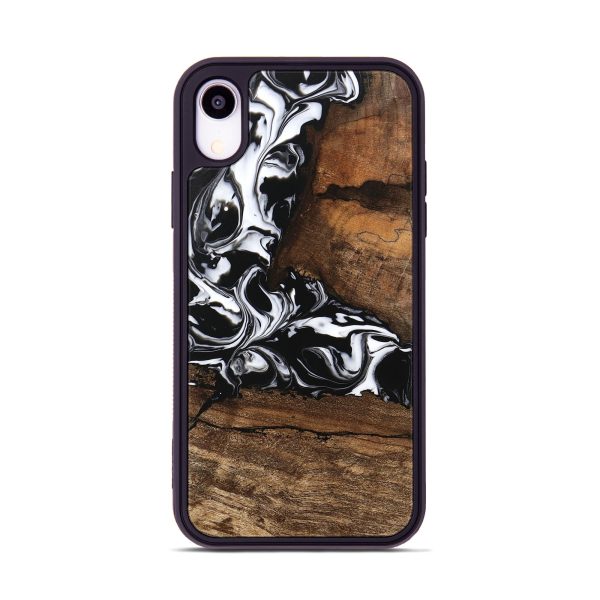 iPhone Xr Wood Phone Case - Messiah (Black & White, 746137) Online