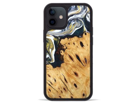 iPhone 12 mini Wood Phone Case - Johnson (Black & White, 746105) Hot on Sale