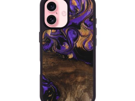 iPhone 16 Wood Phone Case - Nadia (Purple, 746115) Sale