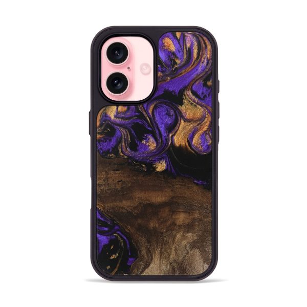 iPhone 16 Wood Phone Case - Nadia (Purple, 746115) Sale